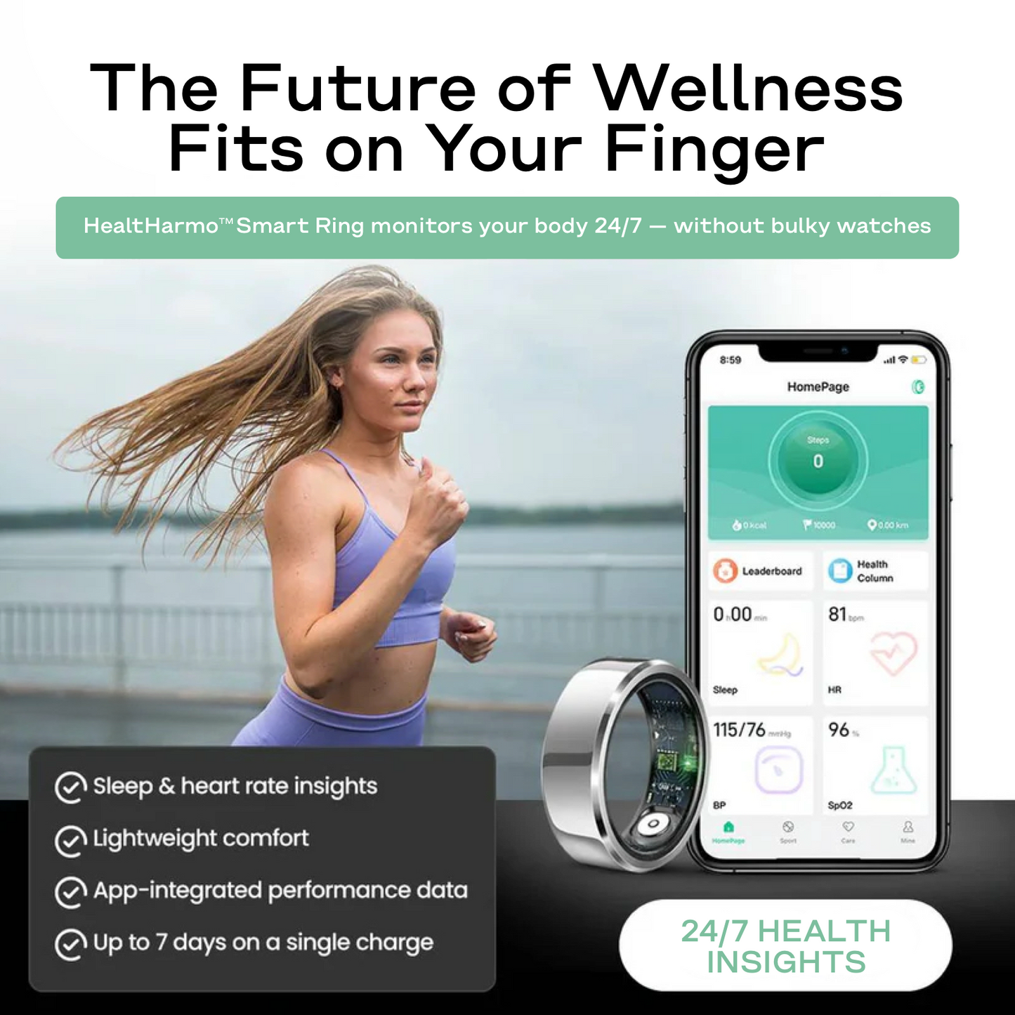 HealtHarmo™ Smart Ring Tracking
